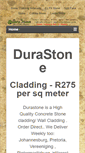 Mobile Screenshot of durastone.co.za